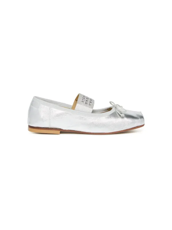 MM6 Maison Margiela Kids Anatomic Leather Ballerina Shoes - Farfetch