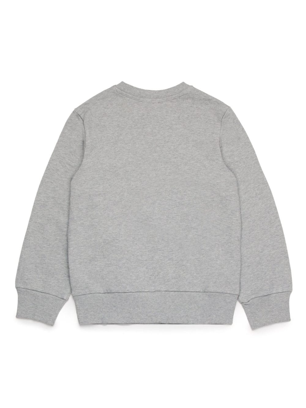 Diesel Kids Katoenen sweater met logoprint Grijs