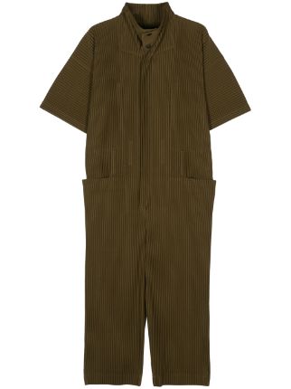 Homme Plissé Issey Miyake Pleats Bottoms ジャンプスーツ | グリーン | FARFETCH JP