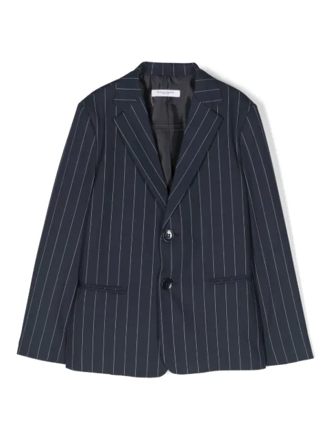 Paolo Pecora Kids pinstriped single-breasted blazer