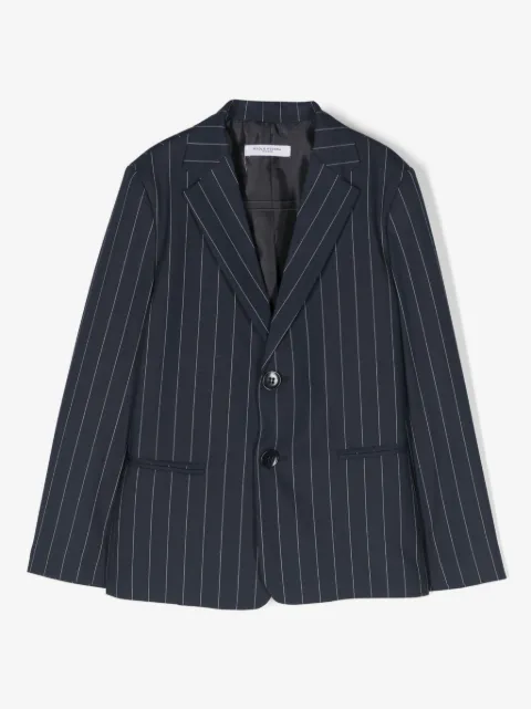 Paolo Pecora Kids pinstriped single-breasted blazer