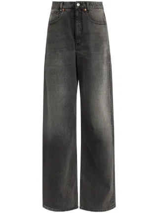 デニム・ジーパン Maison Margiela Jeans asymmetrical waist Asymmetric design jeans