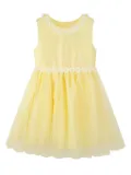 Rachel Riley daisy-embroidered dress - Yellow