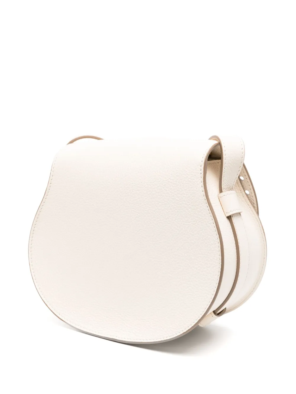 Shop Chloé Small Marcie Leather Crossbody Bag In Neutrals