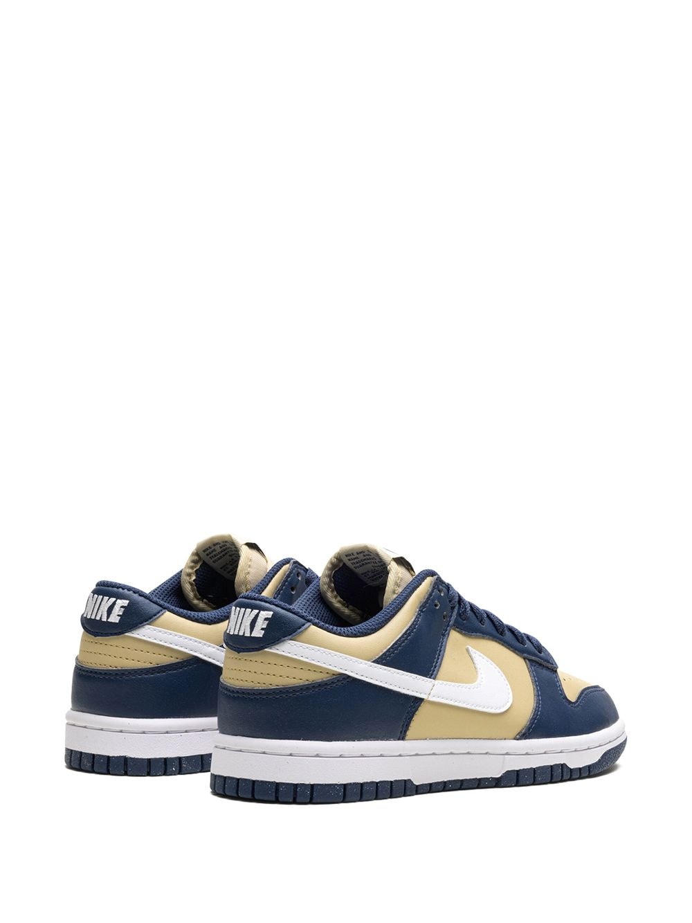 Shop Nike Dunk Low Next Nature "midnight Navy/gold" Sneakers In 中性色