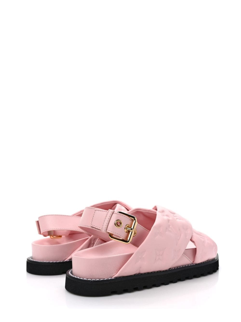 Pre-owned Louis Vuitton Paseo Sandals In Pink