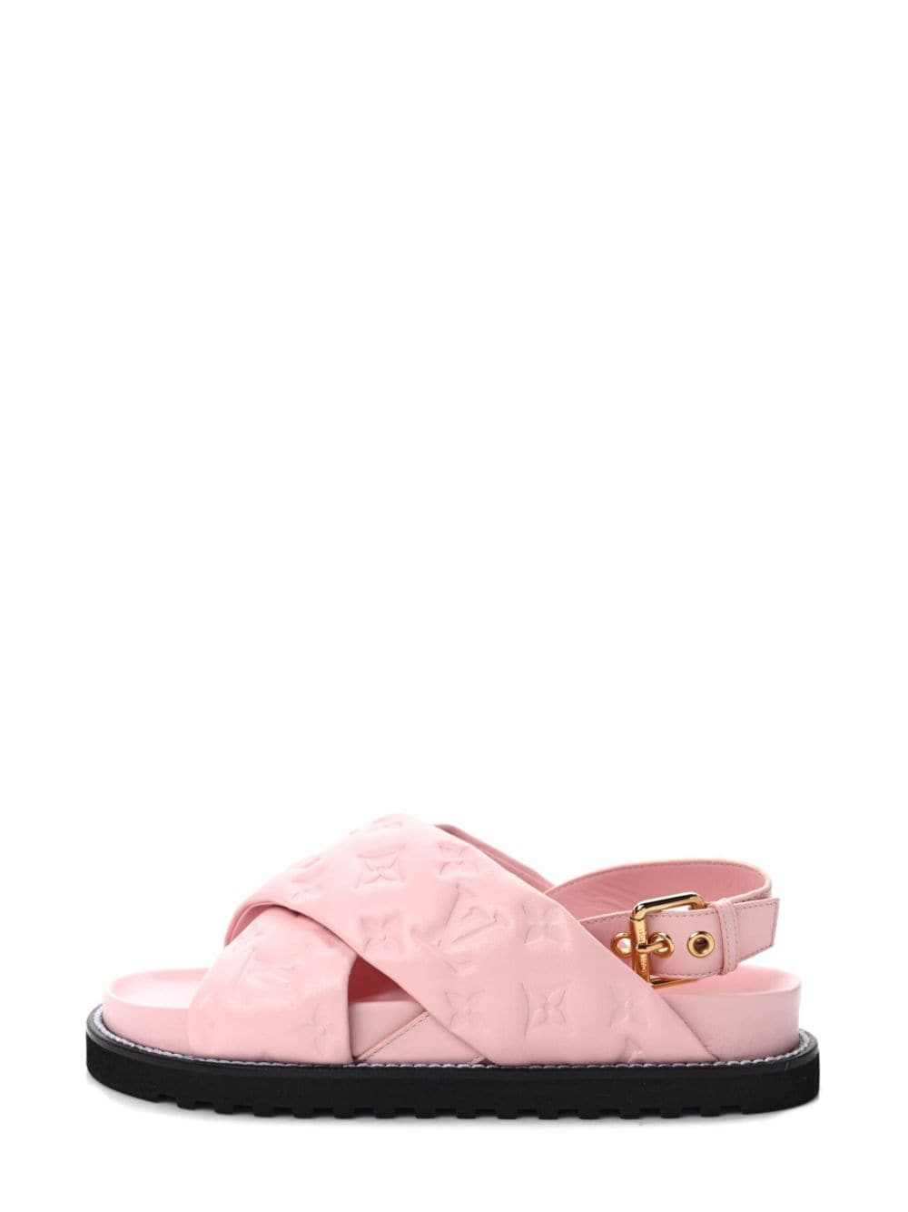 Pre-owned Louis Vuitton Paseo Sandals In Pink