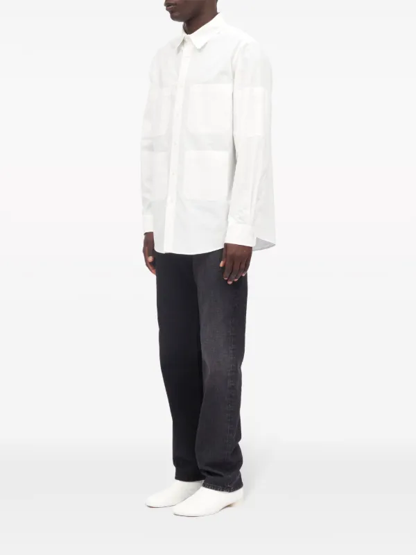 MM6 Maison Margiela Cotton Poplin Shirt | White | FARFETCH