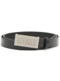 MM6 Maison Margiela Numeric Signature leather belt - Black