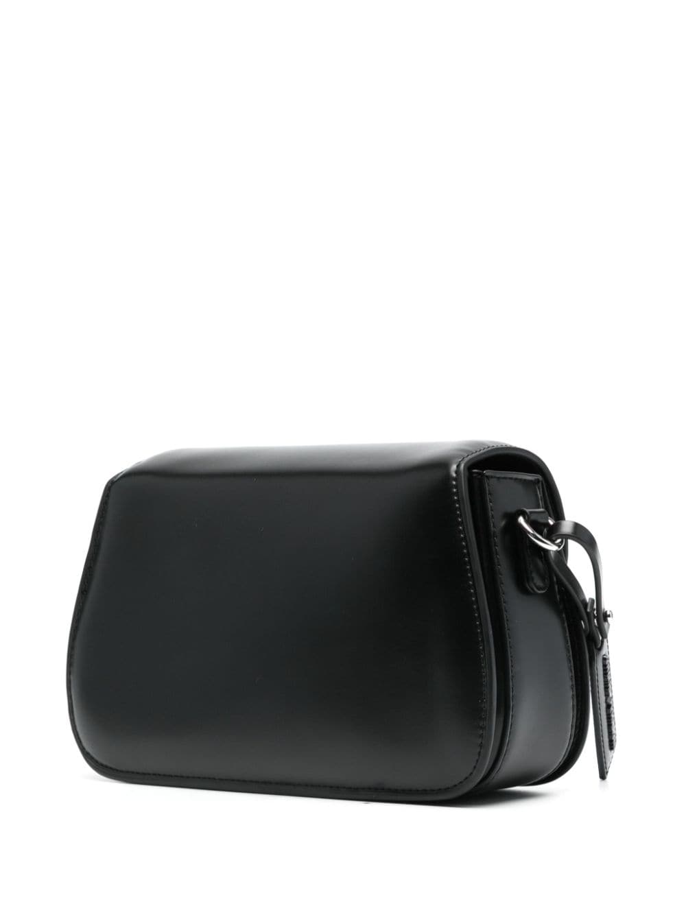 Shop Chiara Ferragni Logo-charm Shoulder Bag In Black