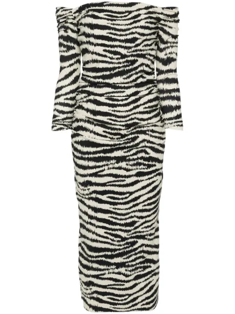 CHIARA BONI La Petite Robe zebra-print jersey dress