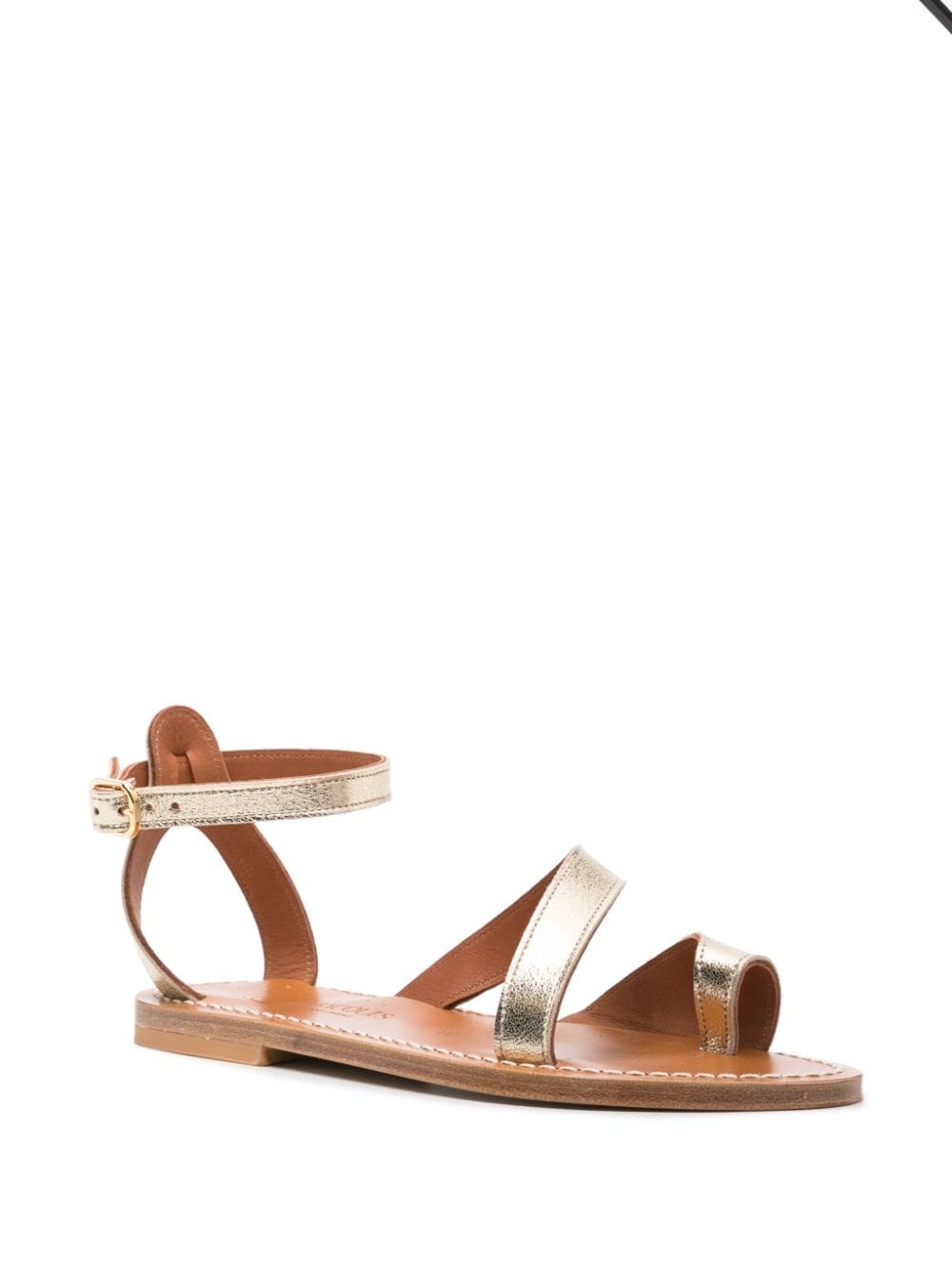 Image 2 of K. Jacques Anaelle metallic leather sandals
