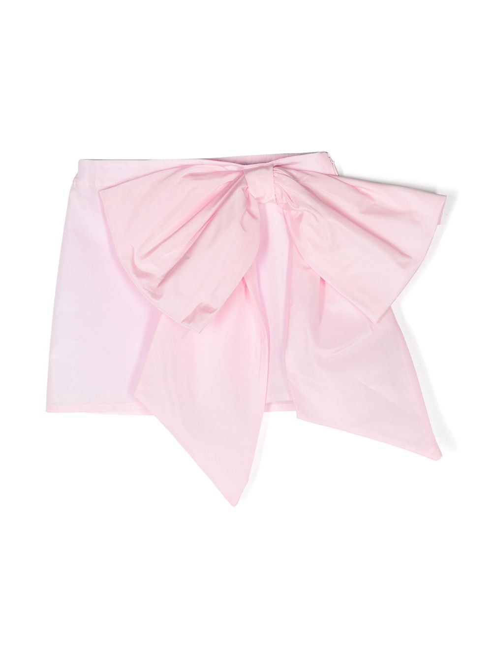 Douuod Kids bow-detail A-line skirt - Pink