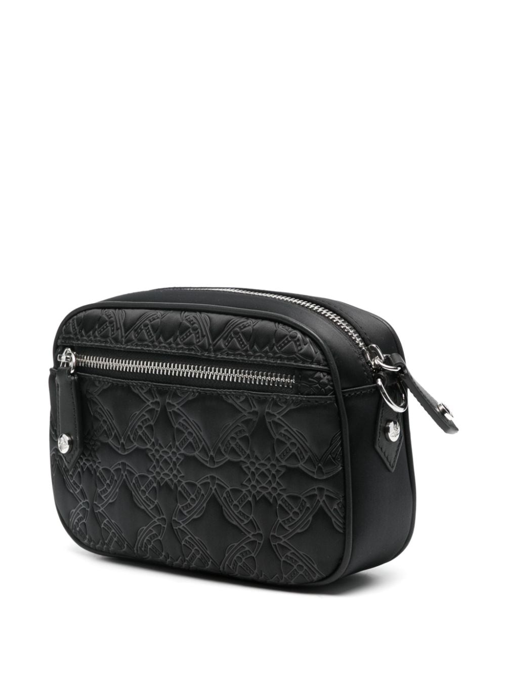 Shop Vivienne Westwood Orb-plaque Cross Body Bag In Black