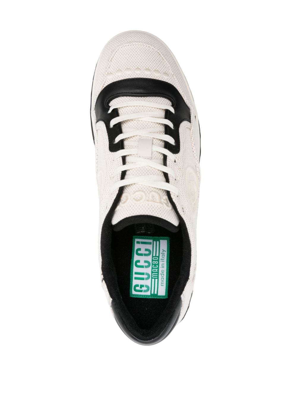 Shop Gucci Mac80 Lace-up Sneakers In White