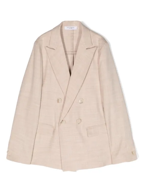 Paolo Pecora Kids peak-lapels double-breasted blazer