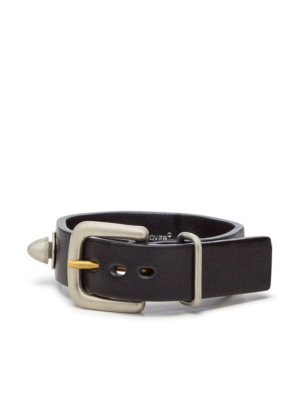 Shop Undercover Studded Leather Band Bracelet In Black