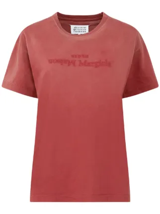 だいだいちほ❗️Maison Margiela レッド Tシャツ Maison Margiela ロゴ Tシャツ | レッド | FARFETCH JP