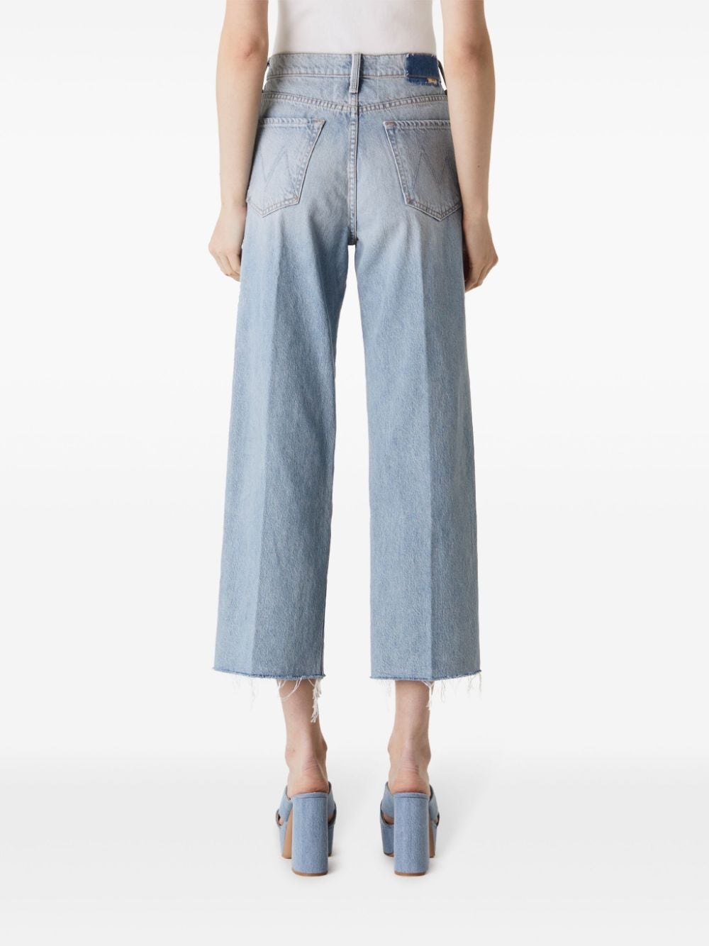 Shop Mother The Rambler High-rise Straight-leg Jeans In Blue