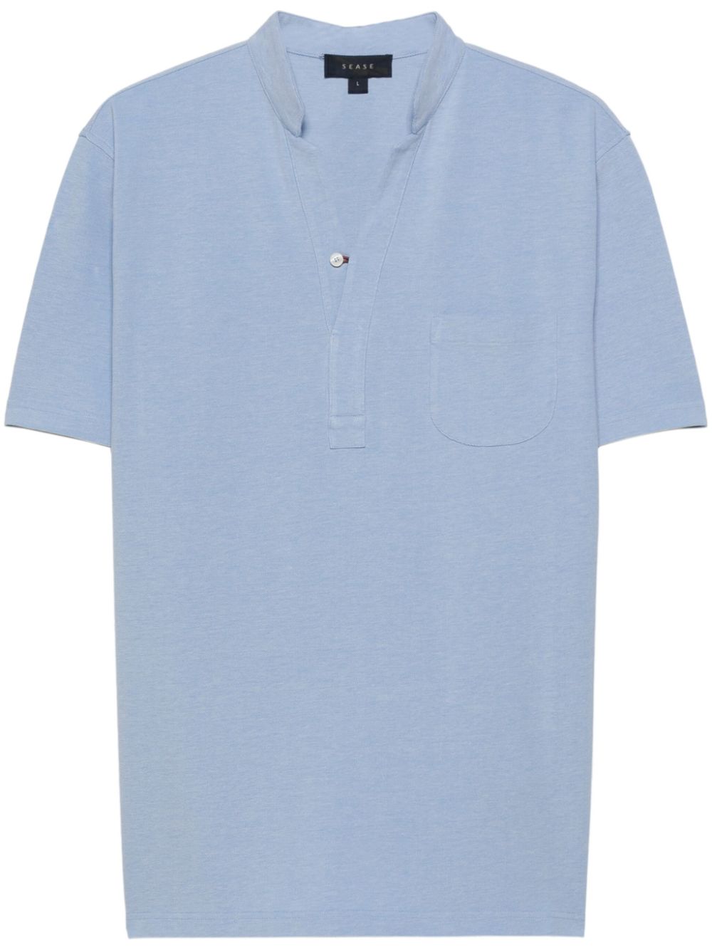 Sease Fish Tail Polo Shirt In Blue