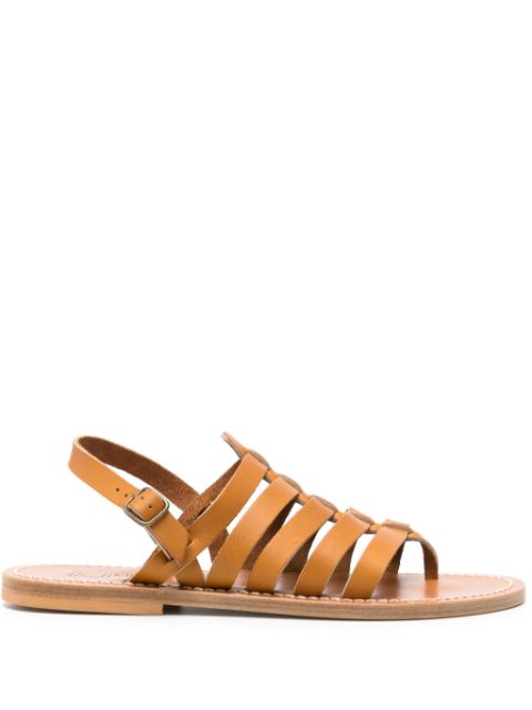 K. Jacques Homer caged leather sandals