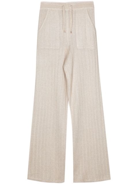Lorena Antoniazzi wide-ribbed knitted trousers