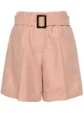 Lorena Antoniazzi belted pleated shorts - Pink