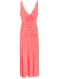 Alessandra Rich polka dot silk midi dress - Pink