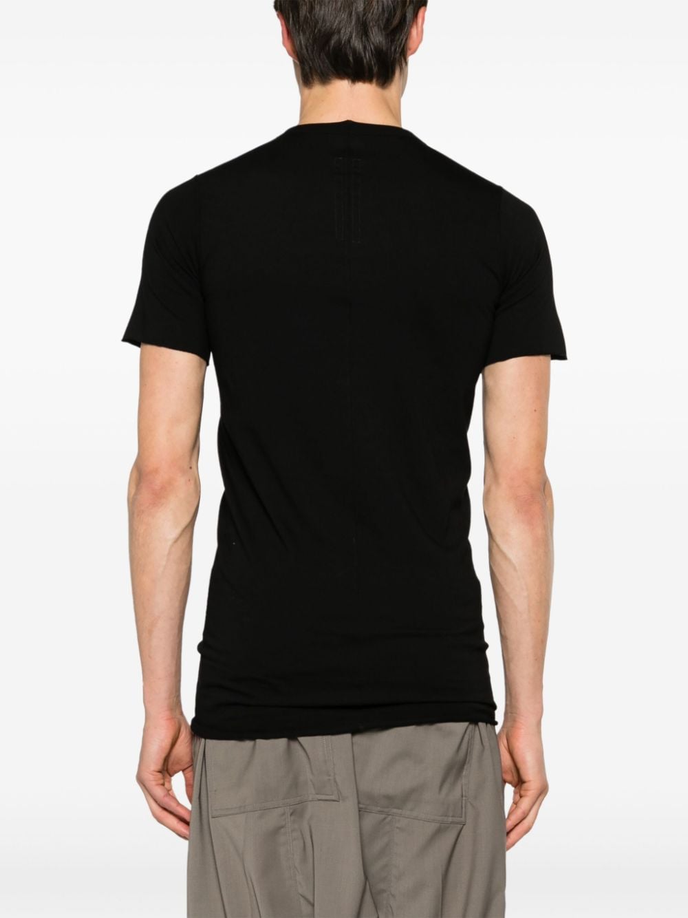 Shop Rick Owens Basic Organic Cotton T-shirt In Black