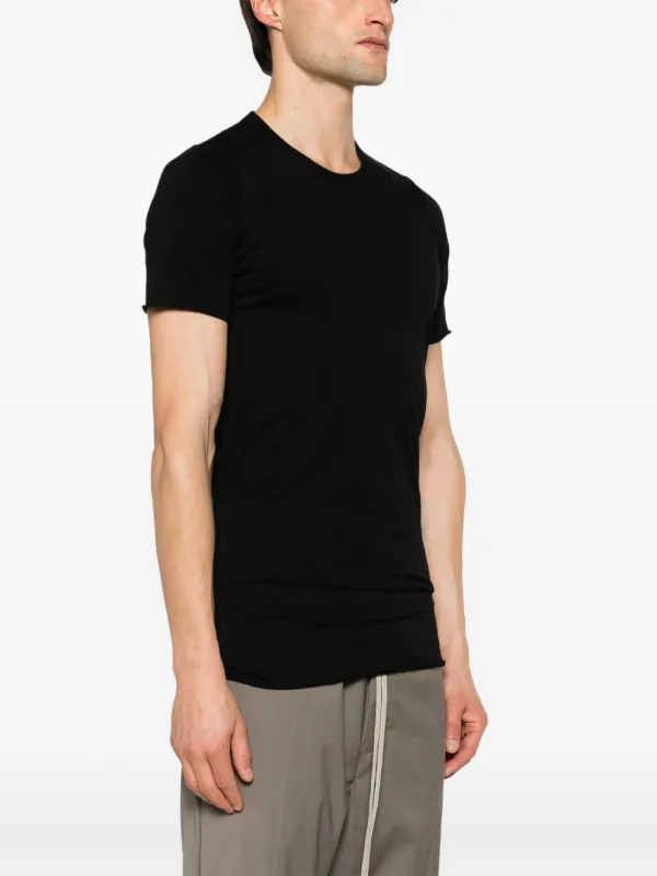 RICK OWENS BASIC SS カットソー　Tシャツ Rick Owens Basic Organic Cotton T-shirt | Black | FARFETCH JO