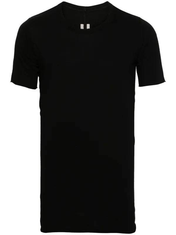 Rick Owens Basic Organic Cotton T-shirt | Black | FARFETCH JO