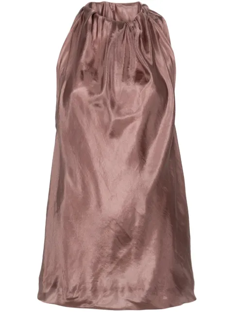 Rick Owens Bag gathered-detail silk blouse