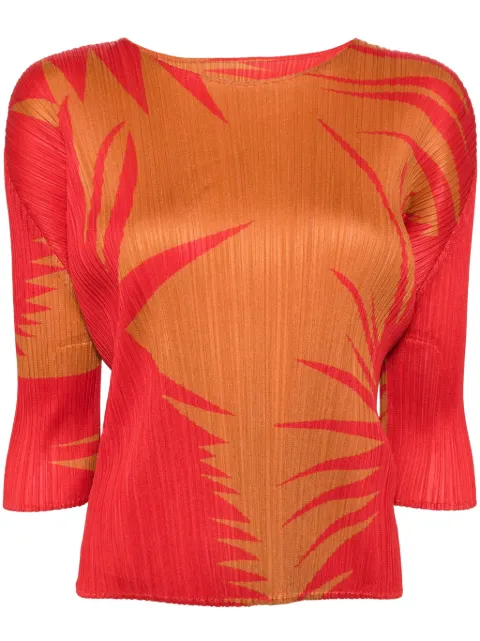 Pleats Please Issey Miyake plisseret PIQUANT top