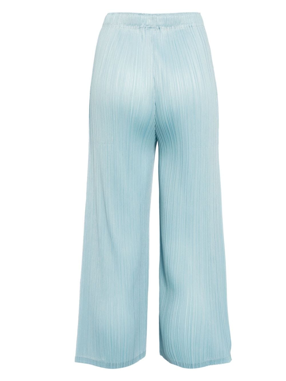 Pleats Please Issey Miyake Straight broek met plissé-effect - Blauw