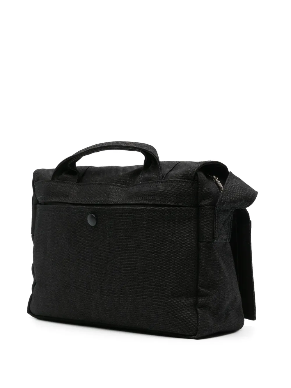 Shop Porter-yoshida & Co Smoky Logo-patch Messenger Bag In Black