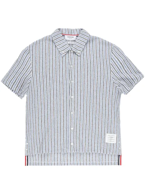 Thom Browne striped terry-cloth shirt