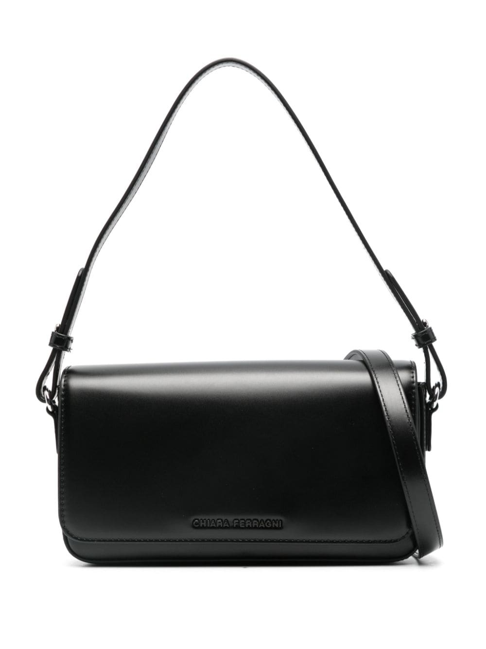 Shop Chiara Ferragni Envelope Shoulder Bag In Black