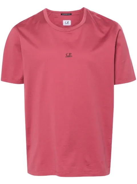 C.P. Company playera con logo estampado