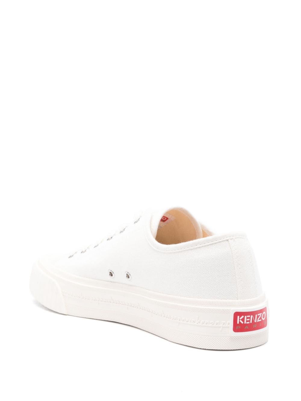 Shop Kenzo Foxy Logo-print Sneakers In White