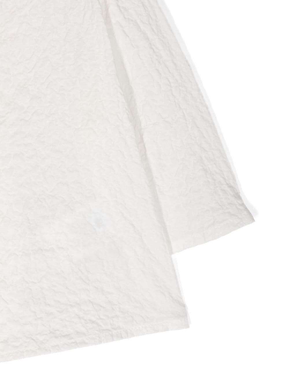 Shop Douuod Crinkled Cotton Shirt In White