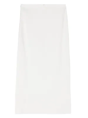 スカート Lorena Antoniazzi White Drawstring Midi Skirt Lorena Antoniazzi White Drawstring Midi Skirt | ShopSimon