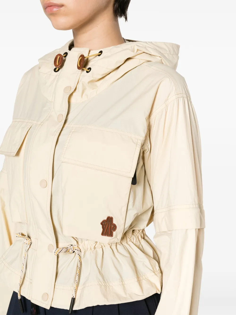 Moncler Limosee Ripstop Hooded Jacket In 中性色