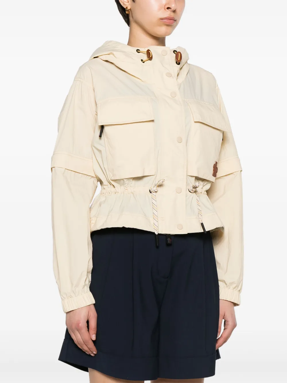 Moncler Limosee Ripstop Hooded Jacket In 中性色