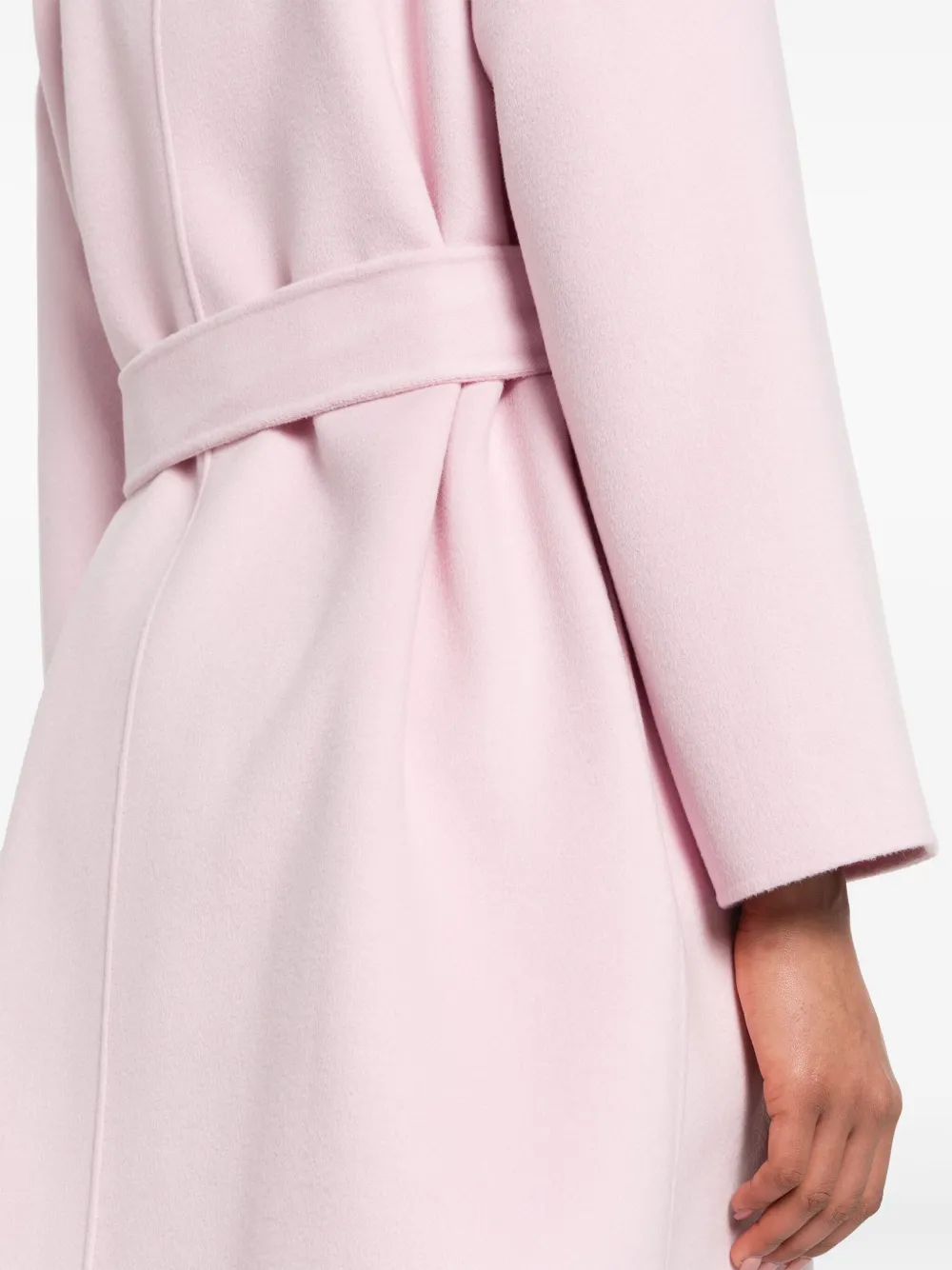Max Mara Open-front Coat In Pink