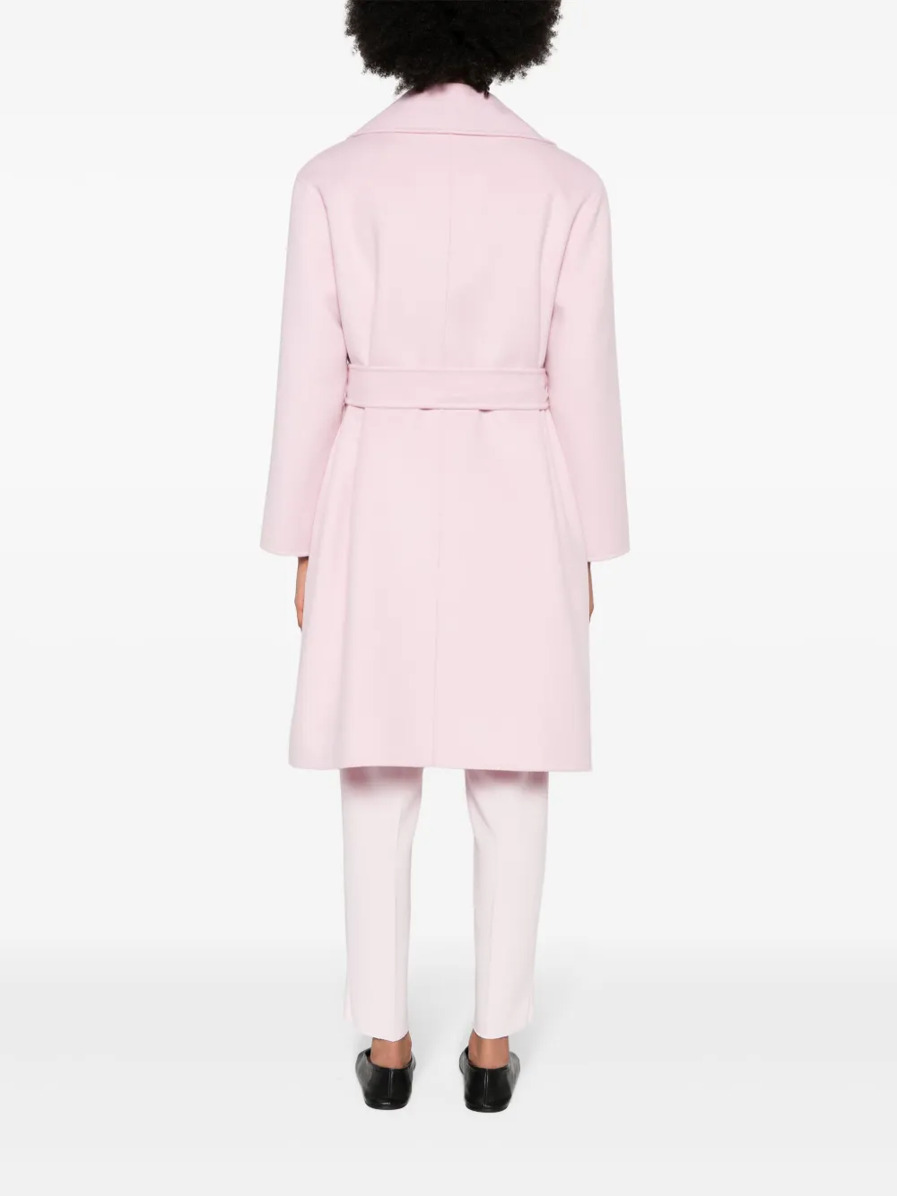 Max Mara Open-front Coat In Pink