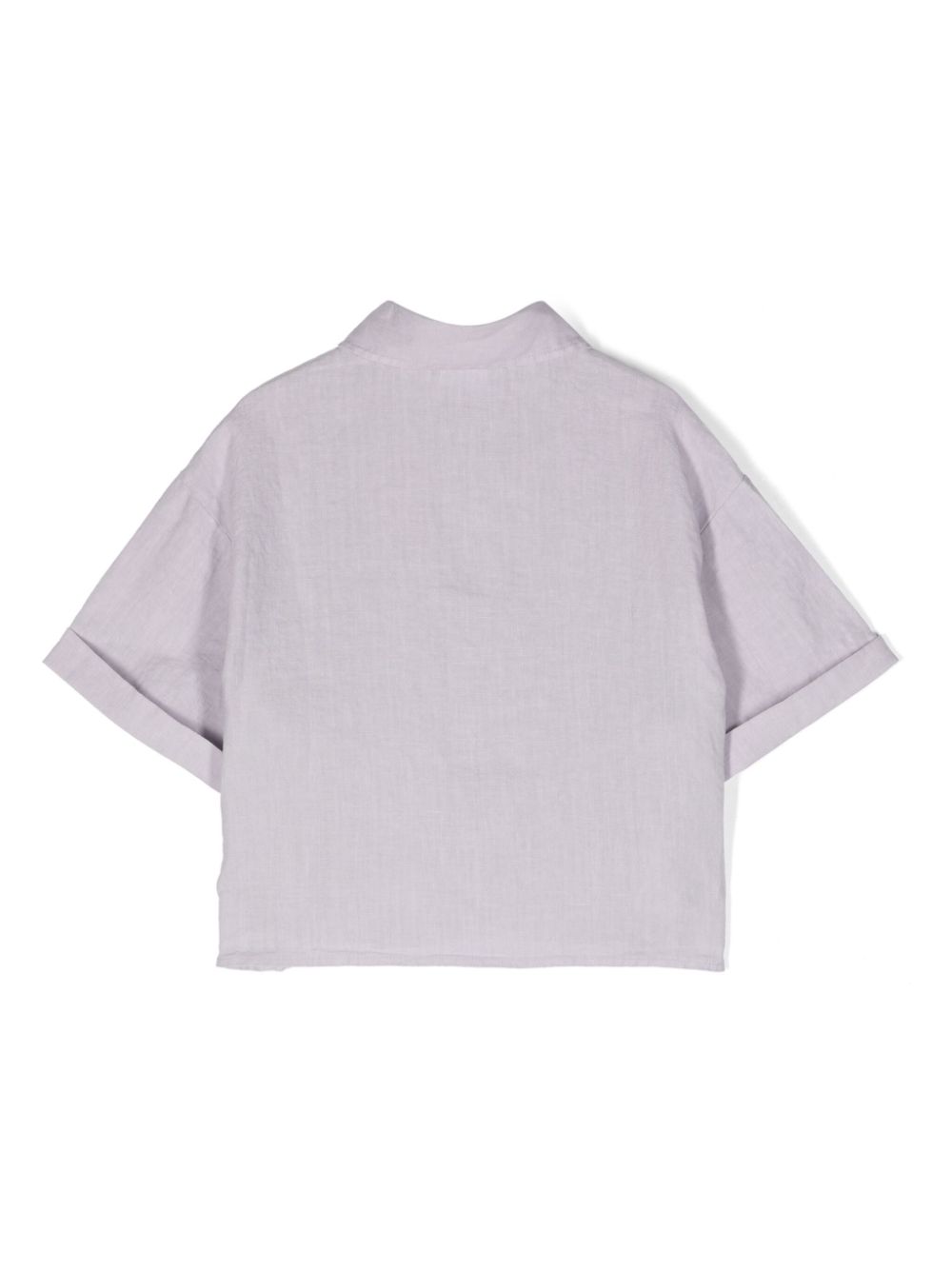 Image 2 of Aspesi Kids short-sleeve linen shirt