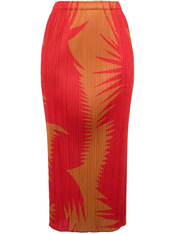 Pleats Please Issey Miyake プリーツ スカート | レッド | FARFETCH JP