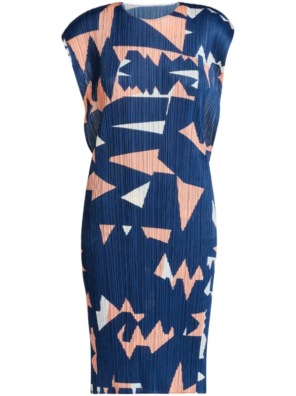 Pleats Please Issey Miyake プリーツ ドレス | ブルー | FARFETCH JP