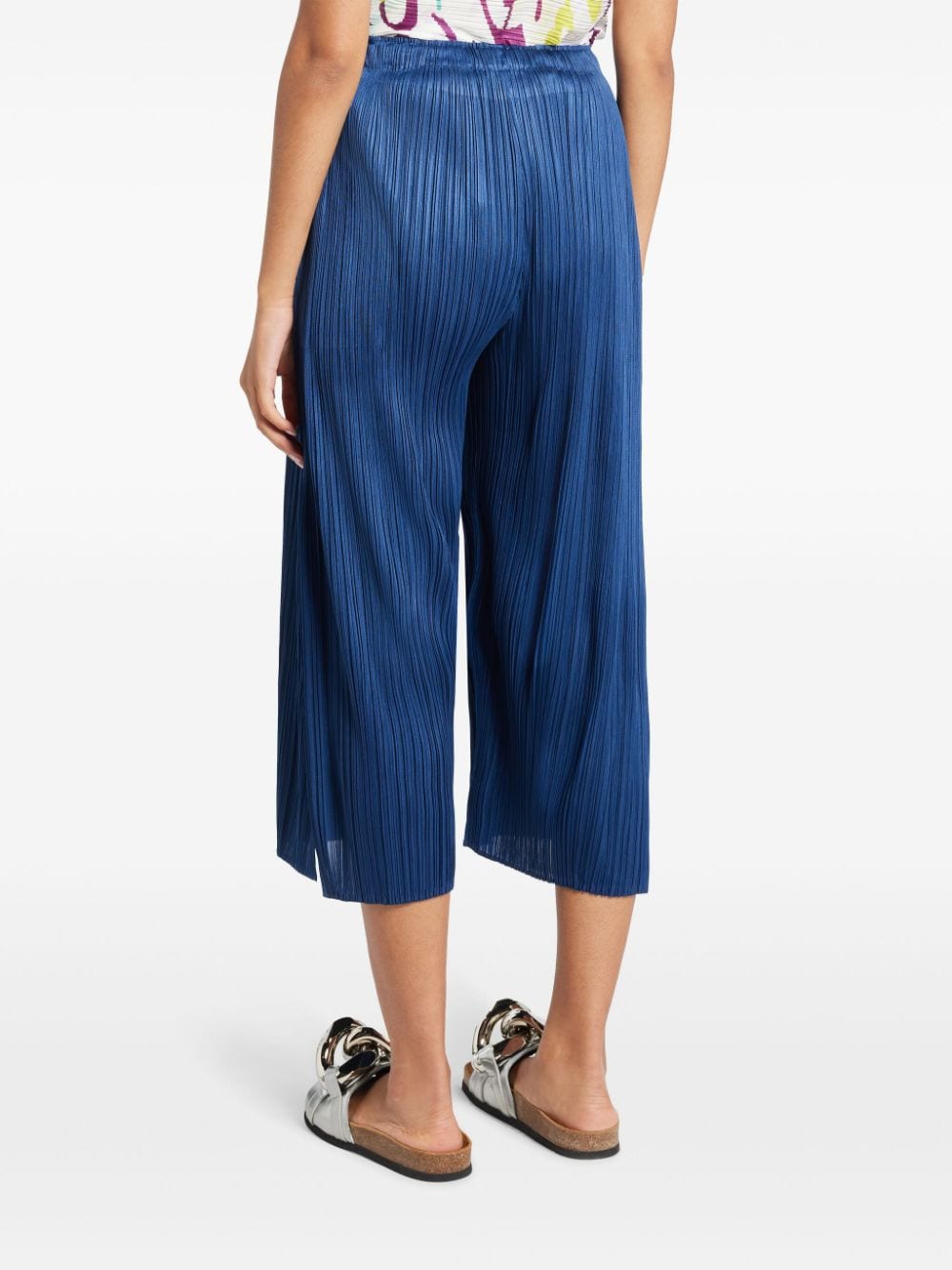 Shop Issey Miyake June Trousers In Blue