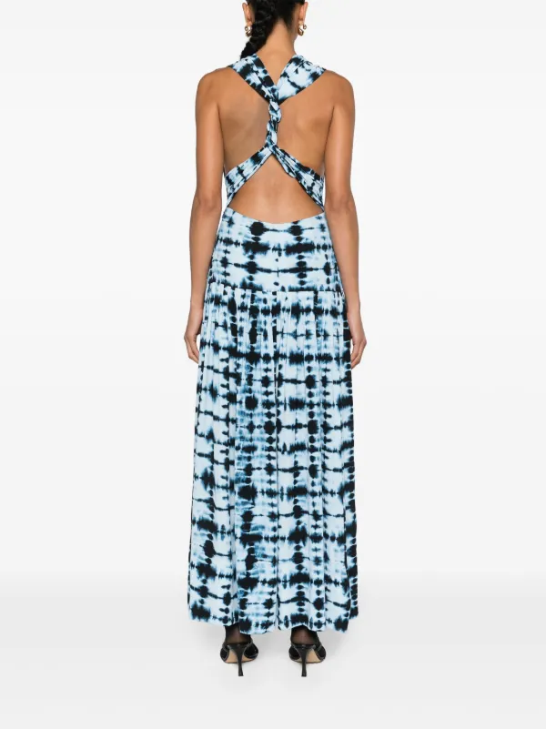 Proenza Schouler Simone tie-dye Midi Dress | Blue | FARFETCH